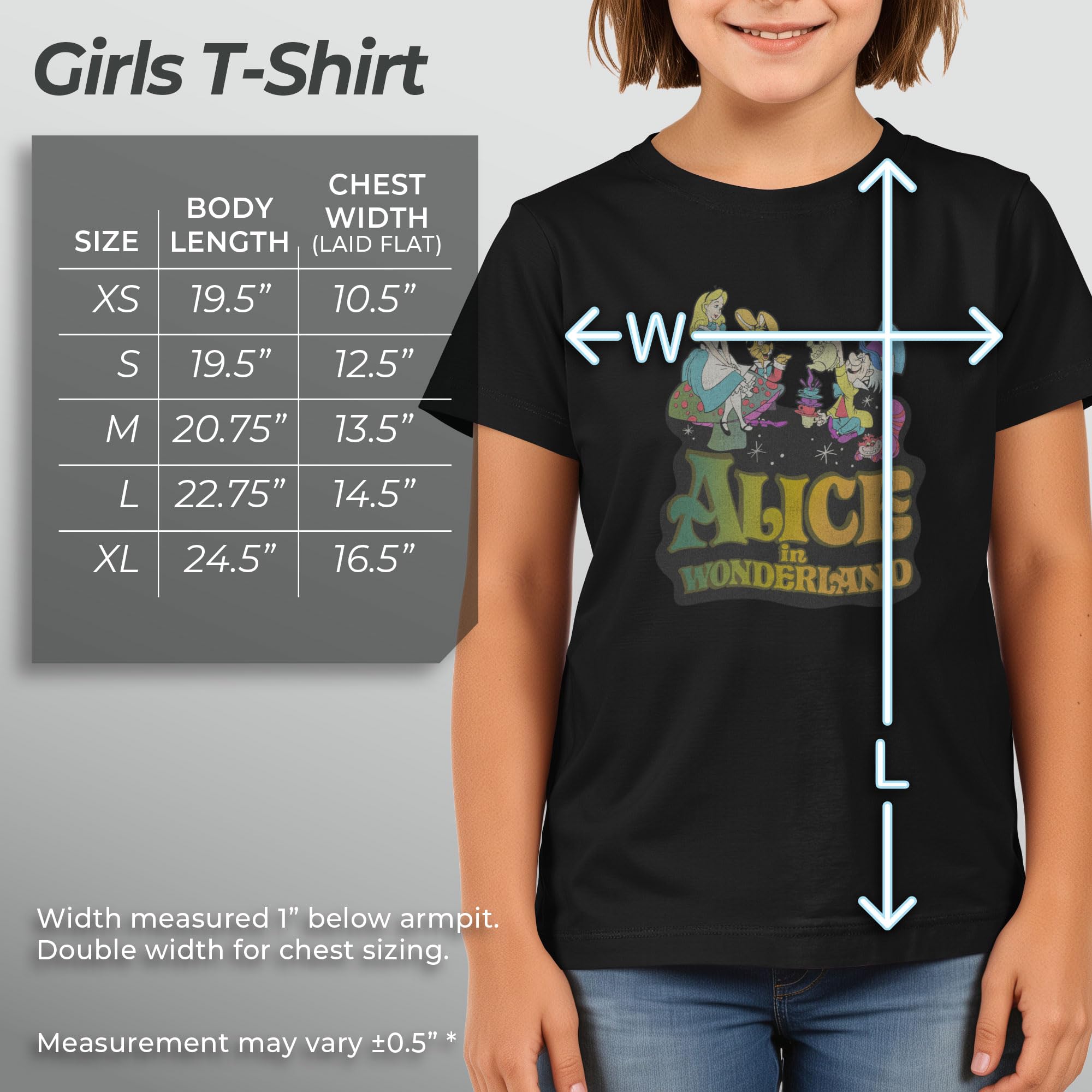 Disney Mädchen Alice Trippy T-Shirt