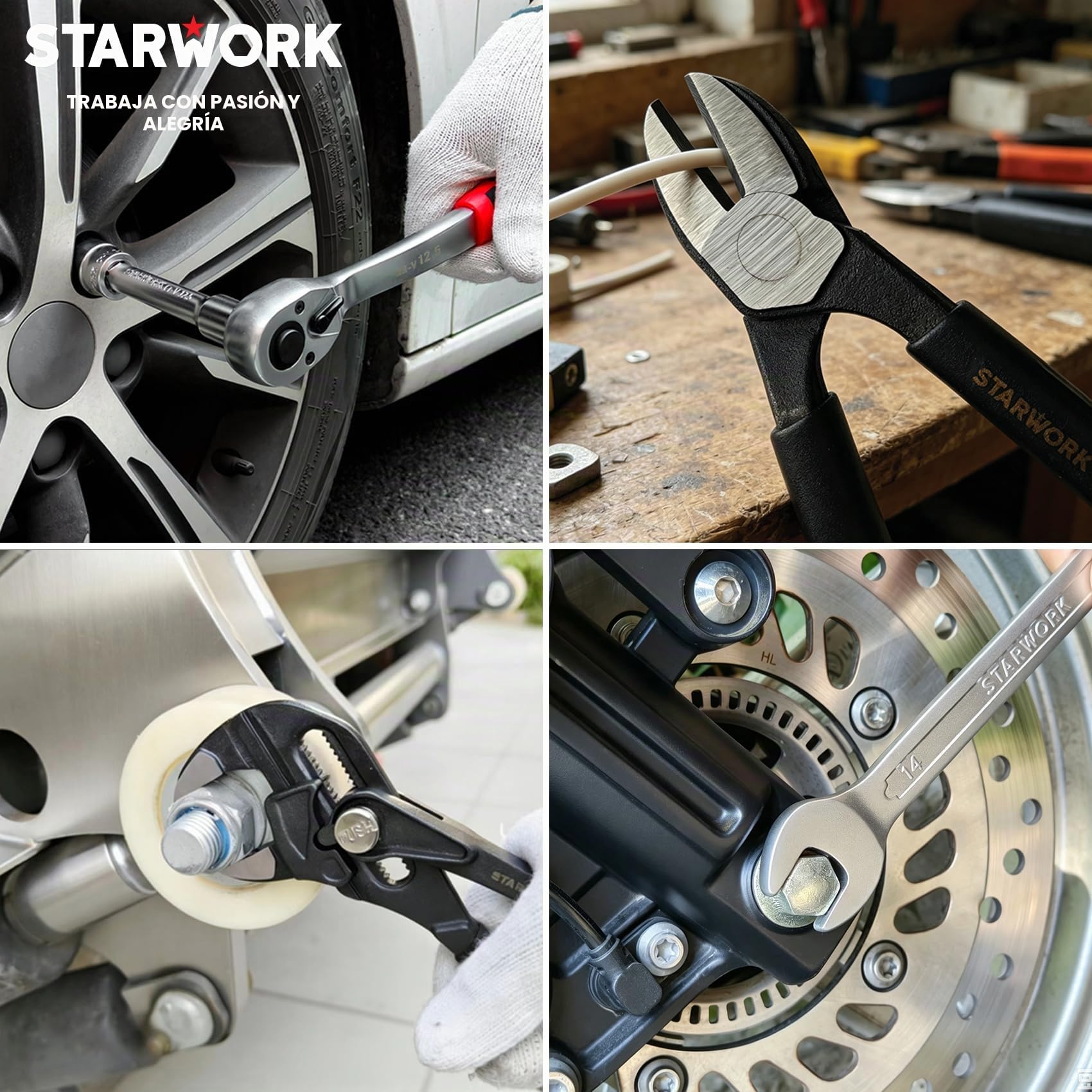 STARWORK ARWORK TRUE MECHANIC™ - Juego de herramientas mecánicas de 169 piezas y juego de enchufes, serie regalo, juego métrico profesional