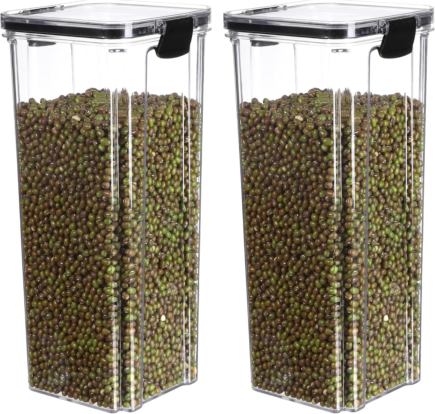 Amazon.com: CNCZJM 2 Pack 66 Oz. Cereal Containers Storage, Flour Sugar ...