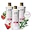RAW SUGAR Moisture Loving Body Wash - Watermelon + Fresh Mint, Moisturizing & Refreshing Bath & Shower Gel, Sulfate-Free, Paraben-Free & Vegan (Pack of 3)