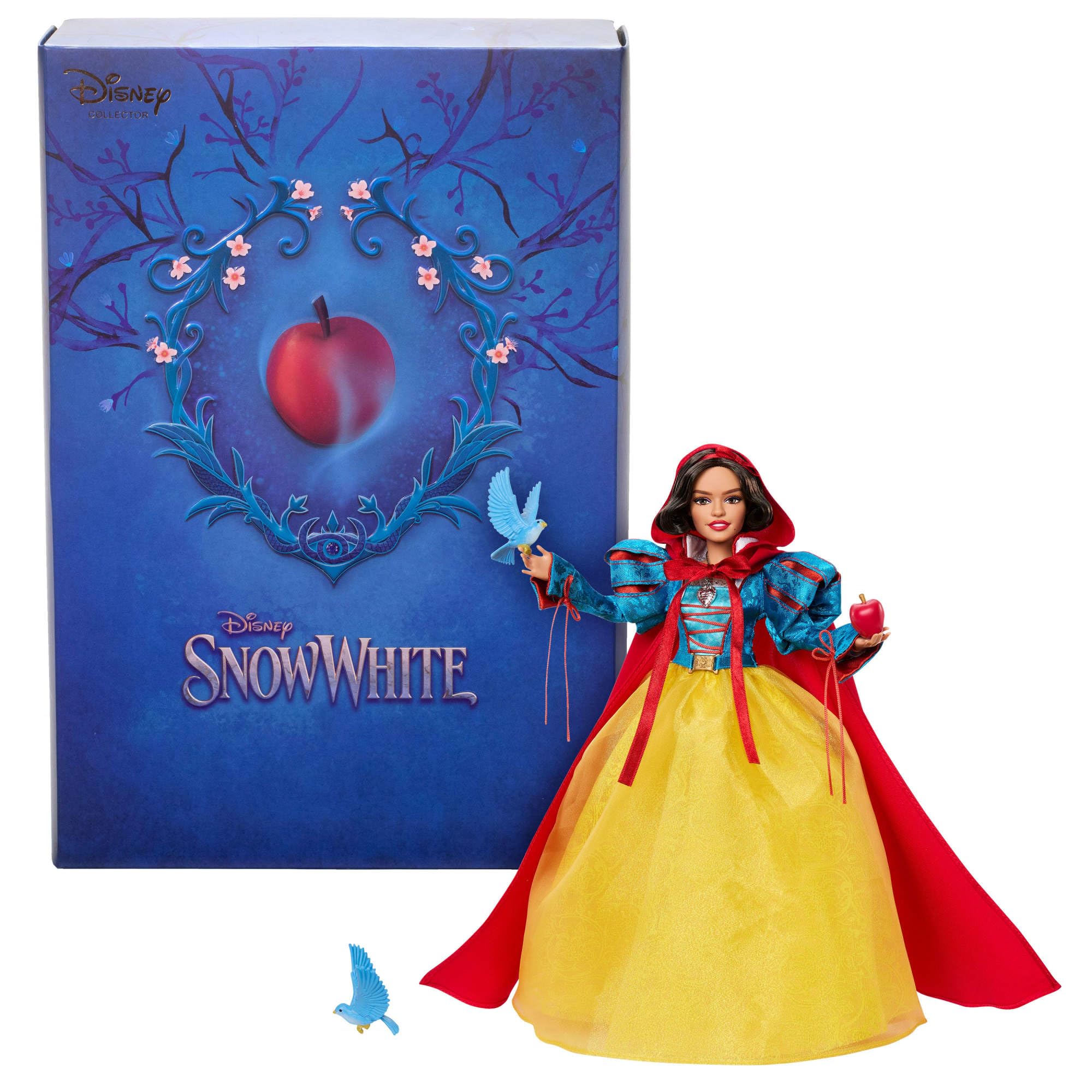 Mattel Disney Schneewittchen Sammelfigur-Modepuppe in charakteristischem Outfit, inspiriert vom Disney Live-Action-Film, Geschenke für Kinder und Sammler, HVY53