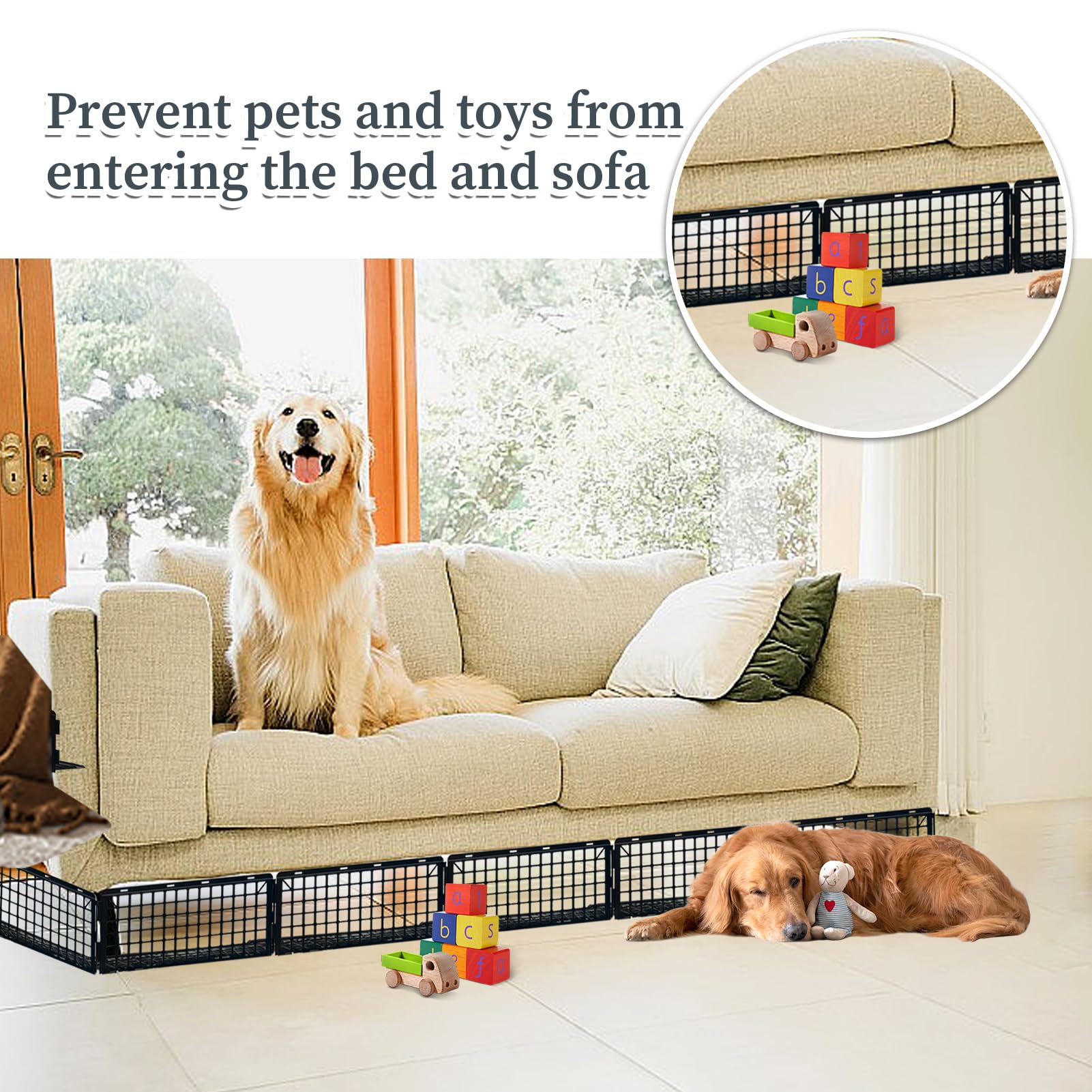 The Bed Blocker Keep Dog Out From Under Bed Under The Bed Blockers