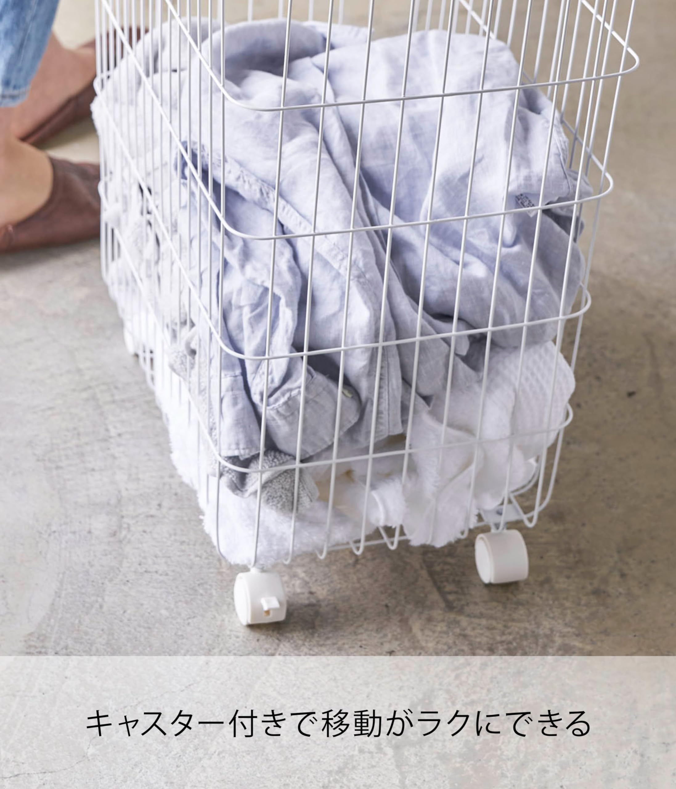アメリカン 移動簡単 縦長 キャスター付き 大容量 洗濯カゴ 収納 ベージュ 楽天市場】ランドリーバスケット 大容量 キャスター ランドリー
