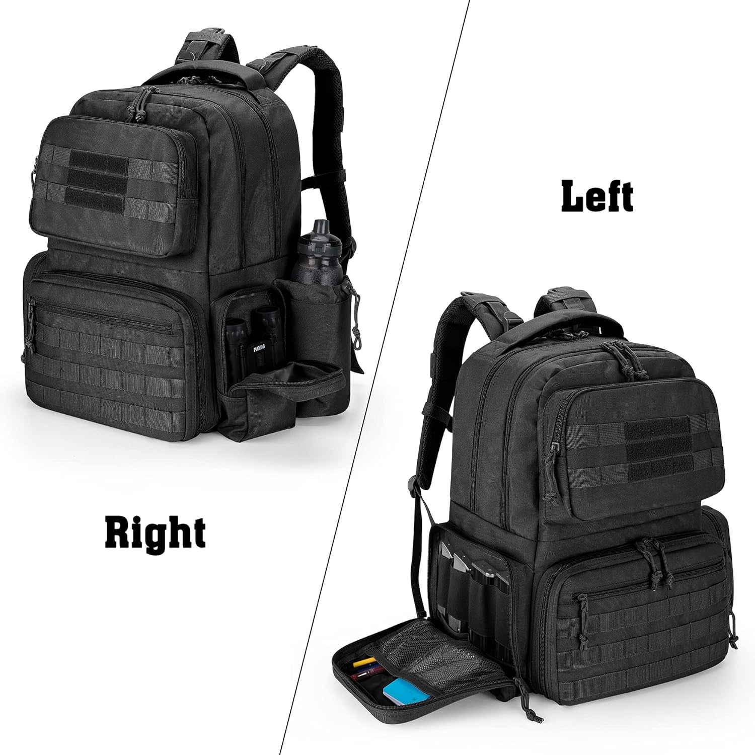 DSLEAF Tactical Pistol Backpack with 6 Pistol Cases, Gun Range Backpack with 10x Magazine Slots for Shooting and Hunting DSLEAF Tactical Pistol Backpack with 6 Pistol Cases, Gun Range Backpack with 10x Magazine Slots for Shooting and Hunting