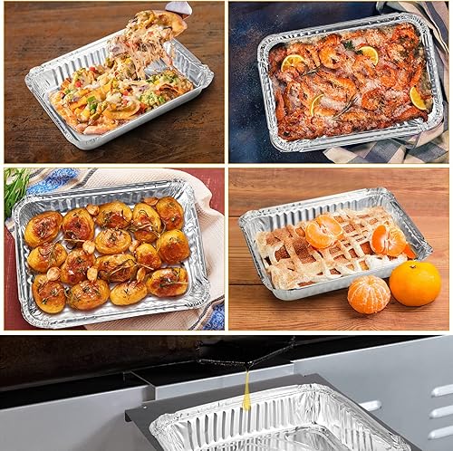 Miniatura 8 de 67047 Bandeja de captura de metal y revestimiento de aluminio 6415 para Weber Spirit I & II 200 y 300, Genesis I & II LX200300 Series, Bandeja de