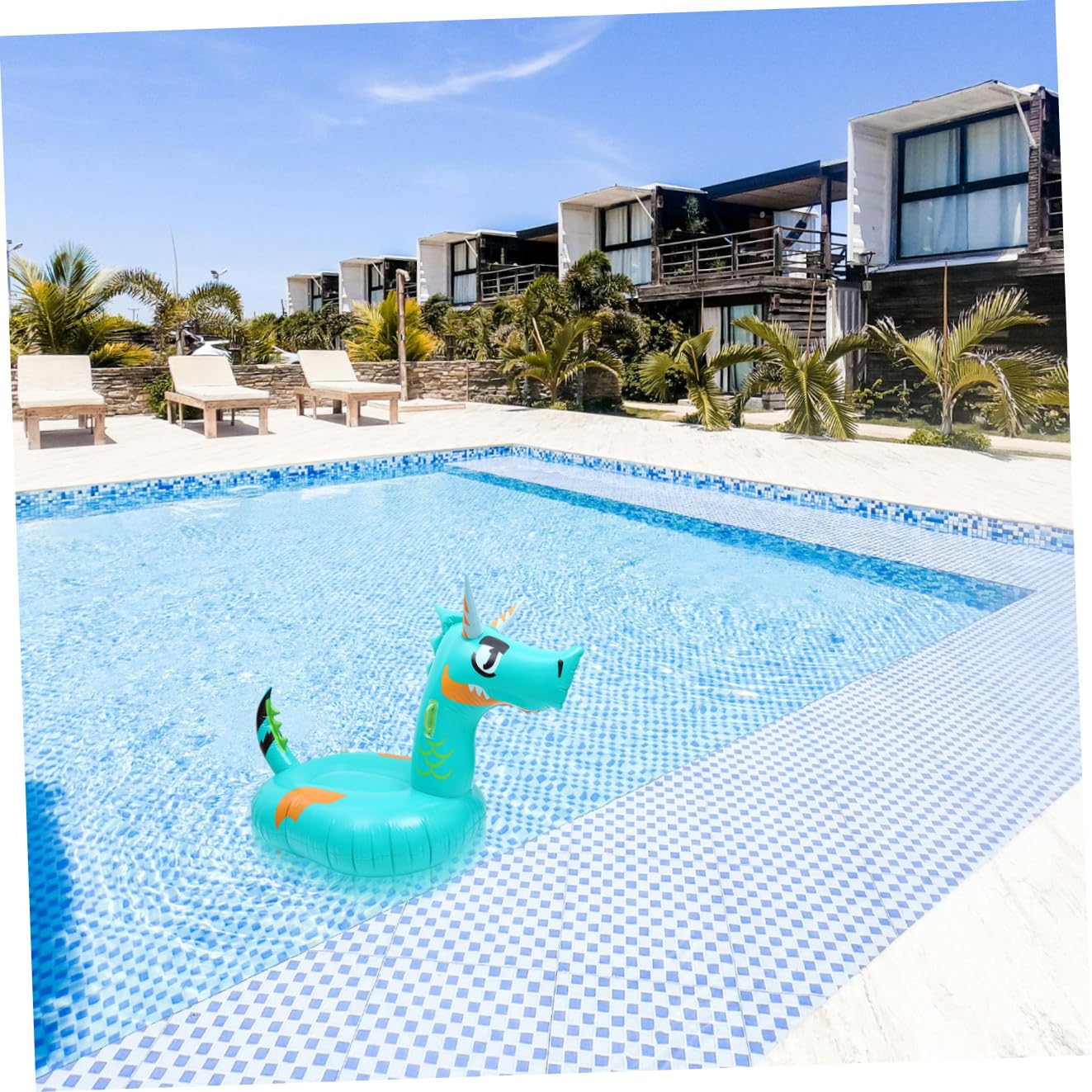 TOYANDONA Tappeto Galleggiante Gonfiabile Forma Di Drago Per Adulti Materia Resistente e Leggera Per Piscine e Relax Estivo
