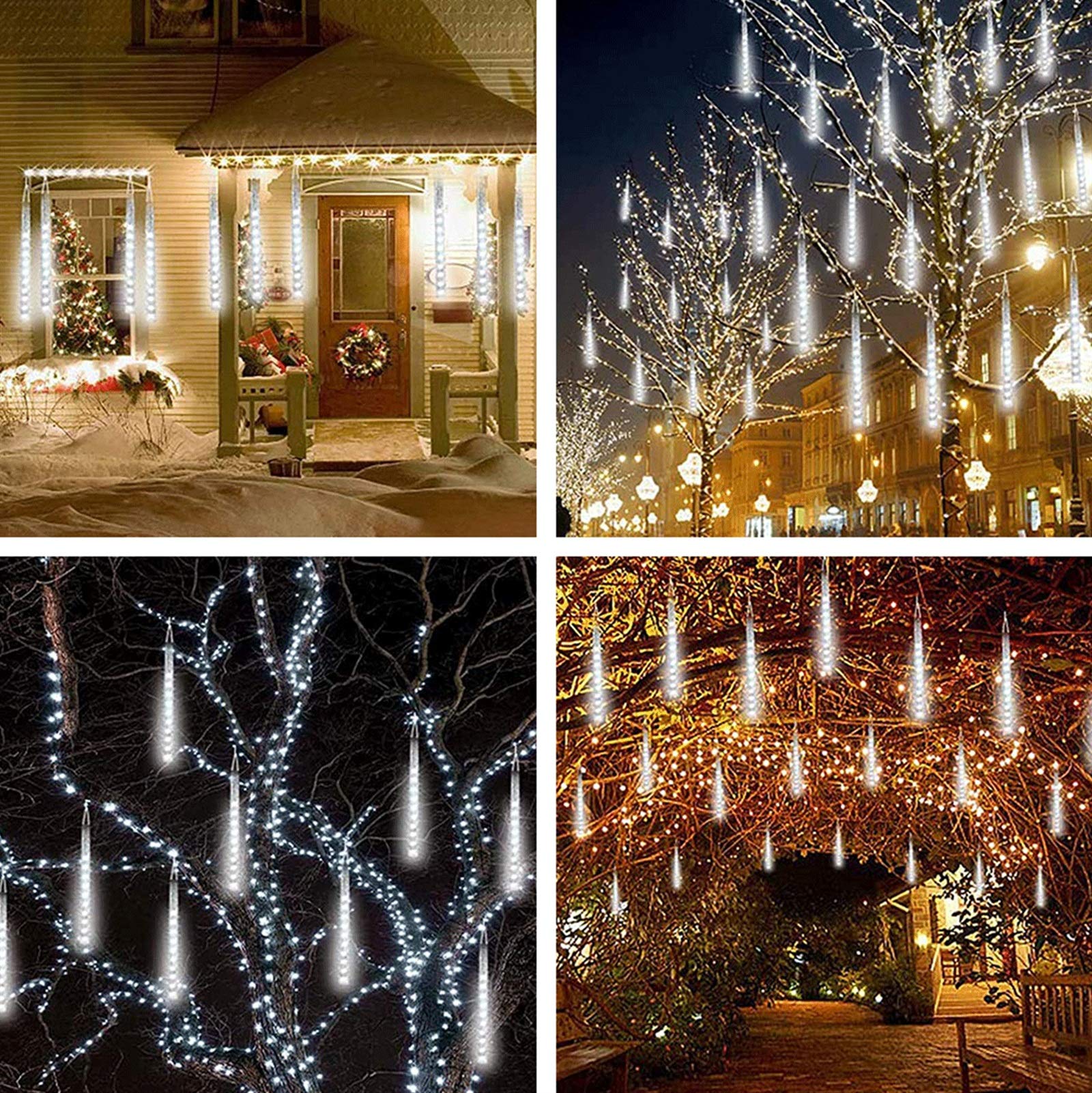 Luces de cadena LED festivas, luces luciérnaga, iluminación for dormitorio, fiesta, boda, Navidad o palos(White)