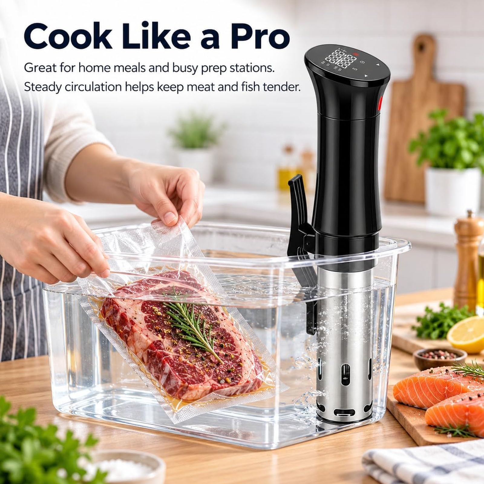 Cuiseur Sous Vide, Machine de Précision Sous Vide 1100W