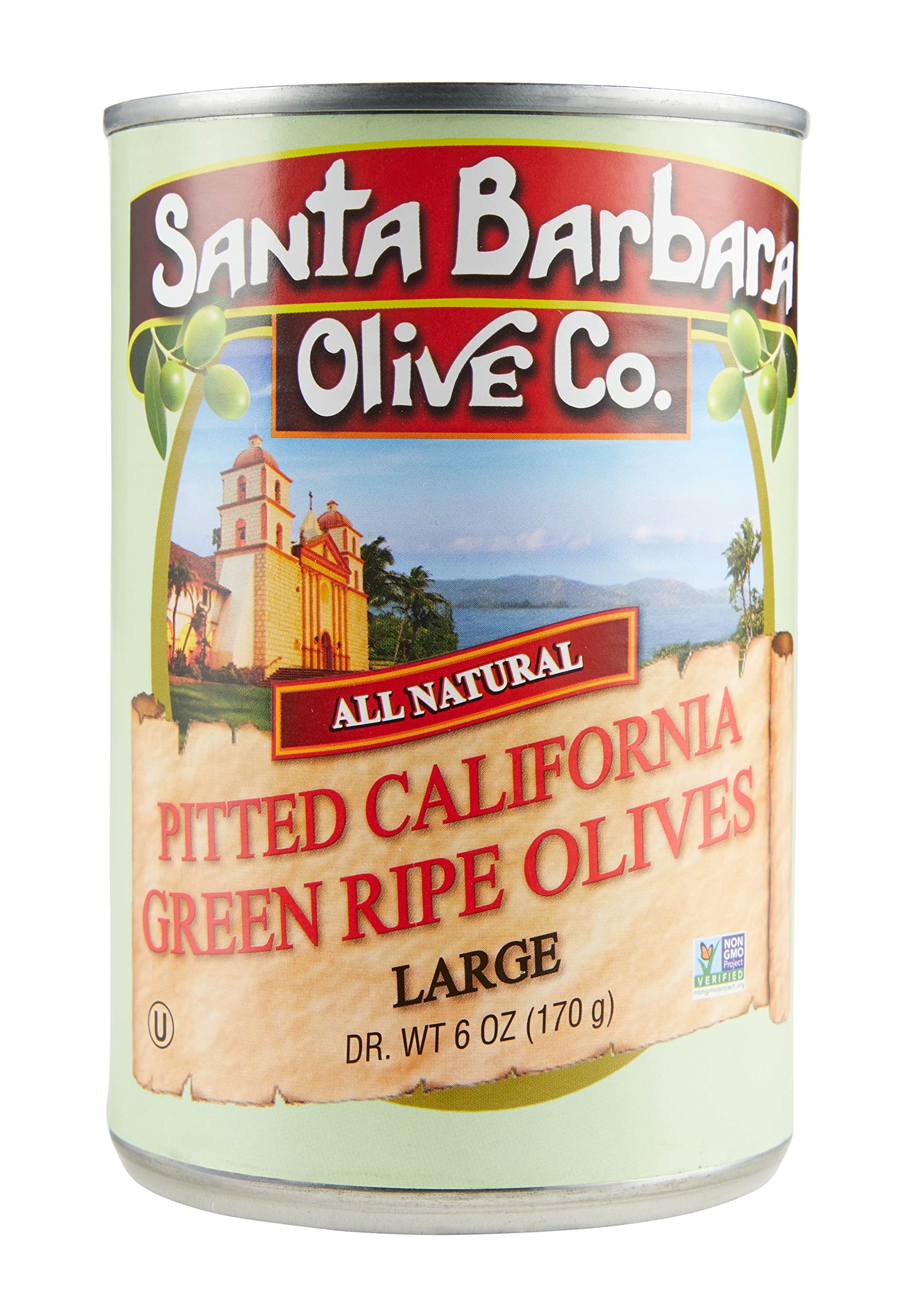 Santa Barbara 6pk Large Pitted Green 5.75oz tins