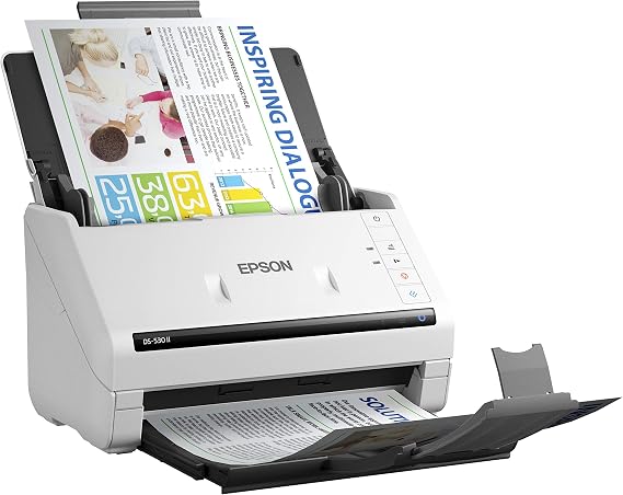Epson DS-530 II Color Duplex Document Scanner for PC and Mac with Sheet