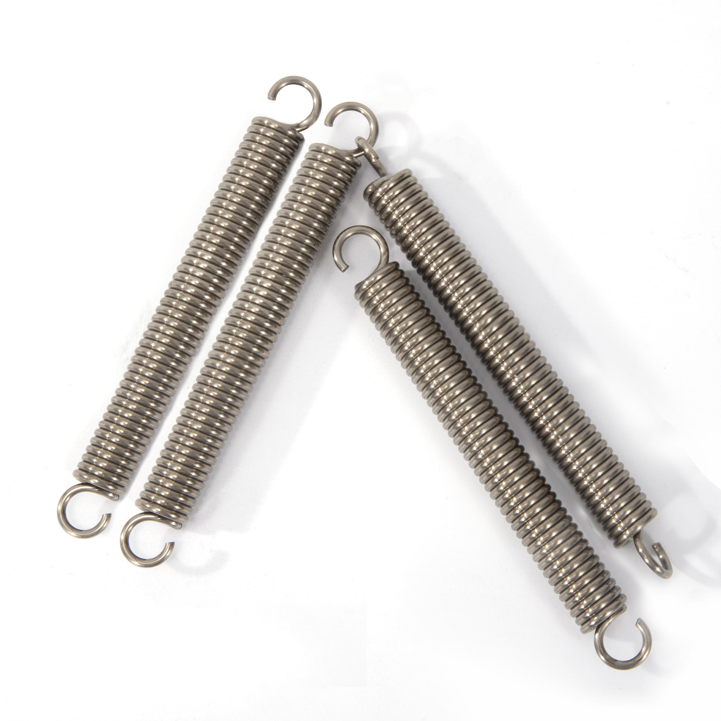 15 stuks trekveren, 1,2 x 8 x 30 mm trekveer dubbele haak van roestvrij staal draaddiameter, veer met dubbele haak in S-vorm