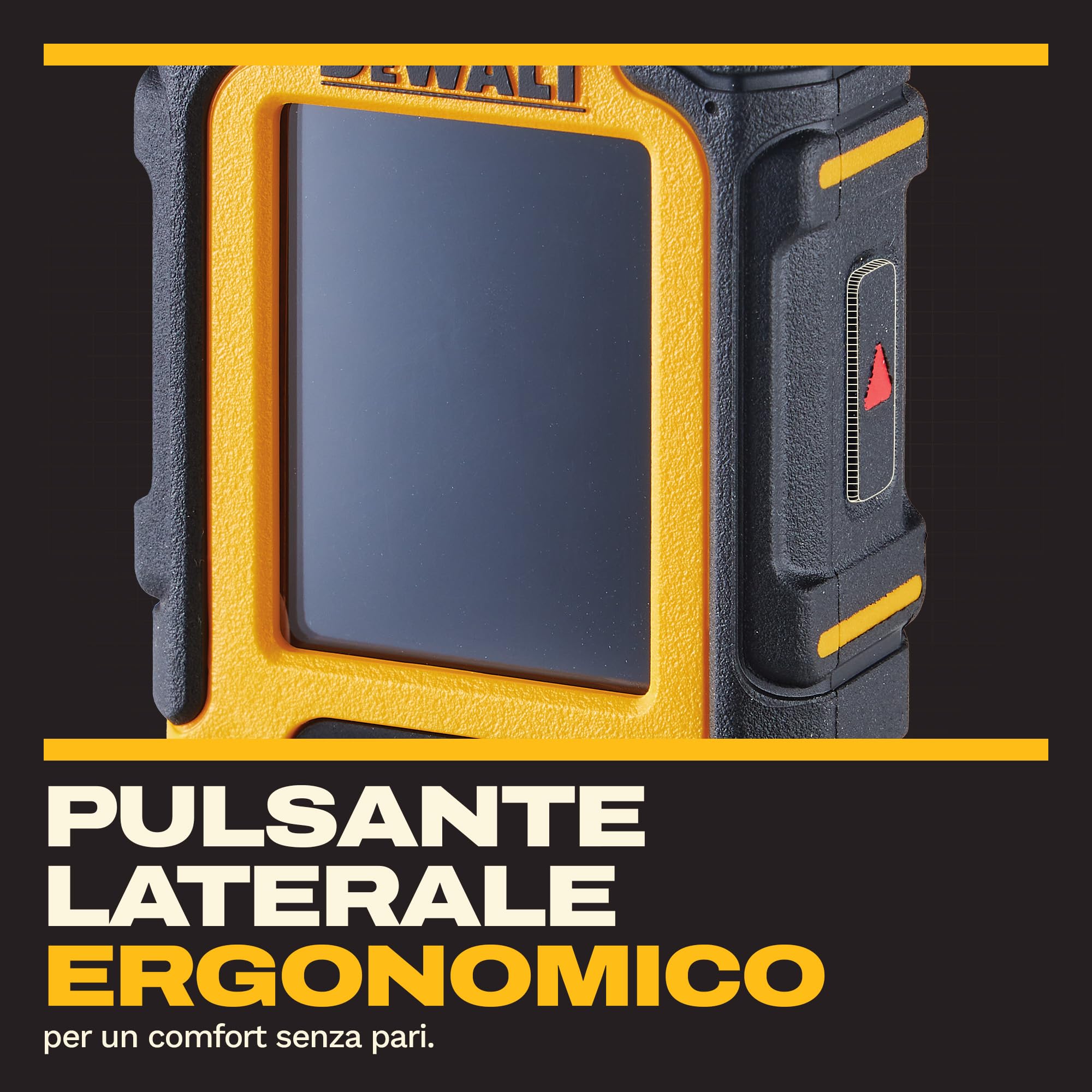 DEWALT Misuratore di distanze laser 60 metri con batterie alcaline (non incluse) fino a 60m, DWHT77200-XJ