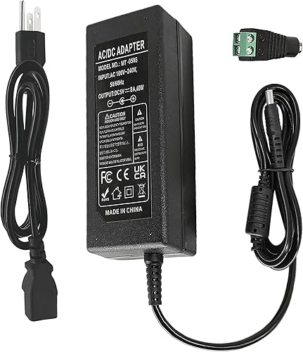 Fuente de alimentación 5V 8A 40W 100-240V AC a DC 5Volt 8Amp 6A 5A 3.5A 3A 2A Adaptador de alimentación Convertidor Transformador 0.217x0.098 in disponible en Yaxa Peru