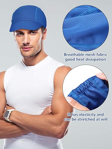 Miniatura 4 de 4 gorras de ciclismo unisex para verano, transpirables, absorben el sudor, para mujeres y hombres, para correr, deportes al aire libre