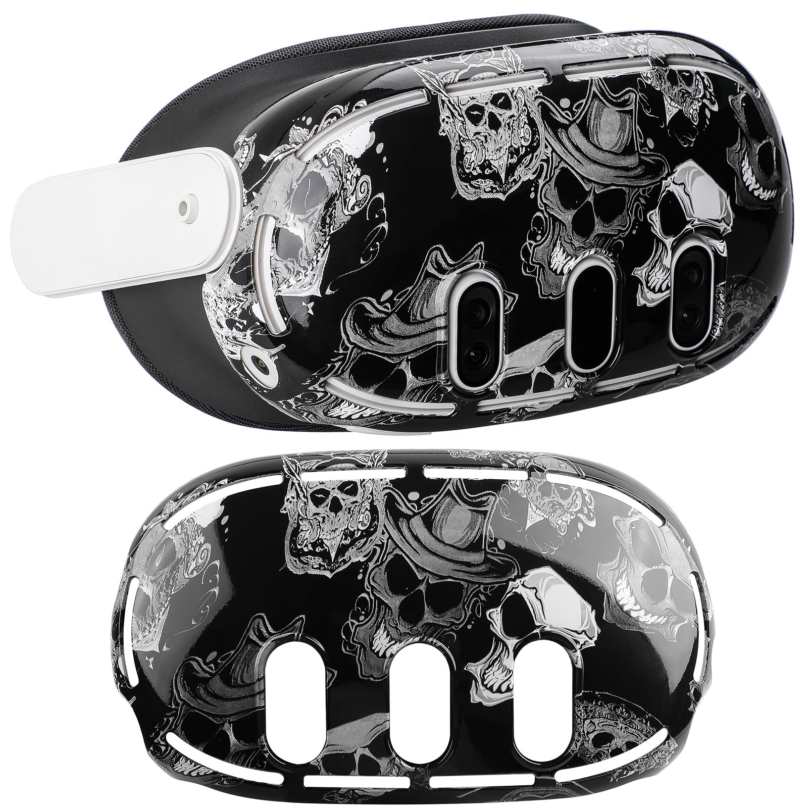 Silicone Protective Cover For Meta Quest 3S - Anti-Scratch Front Shell, Washable, Black