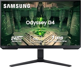 Samsung 27" (68.4cm) Odyssey G4 IPS Gaming Monitor|FHD 1920 x 1080|240Hz|1ms|400nits|SRGB 99%|Ports-HDMIx2,DP,Headphone|DP Price In India