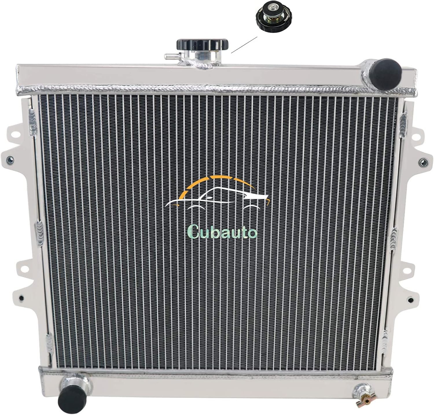 3 Row Aluminum Radiators for 84-95 Toyota Pickup DLX/ 4Runner SR5 2.4L L4 MT 85 86 87 88 89 90 91 92 93 94 Radiators Full Aluminum Downflow Radiador