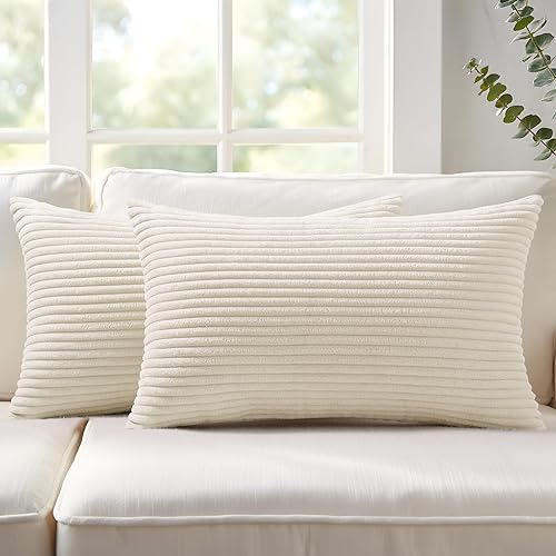 Vista 21 de Mecatny juego de 2 fundas de cojín decorativas de 20 x 20 pulgadas de terciopelo para sofá y sala de estar, suaves fundas de cojín boho para sofá