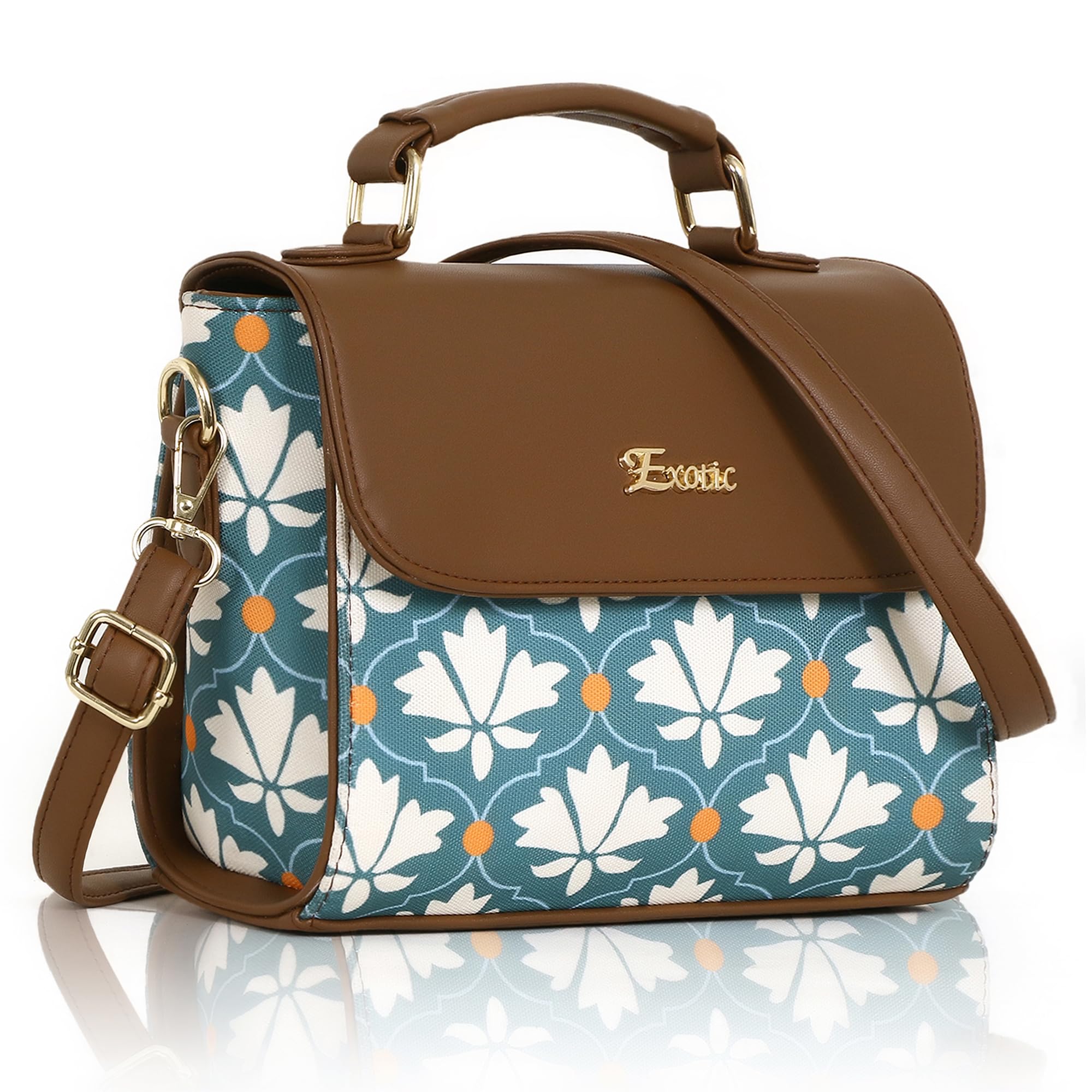 See full amazon price history chart for EXOTIC Dualtone Printed Flower Sling Bag for Girls/Women (Green white)… EXOTIC Dualtone Printed Flower Sling Bag for Girls/Women (Green white)… (B0D6VXVRM5) Amazon Price History, Amazon Price Tracker