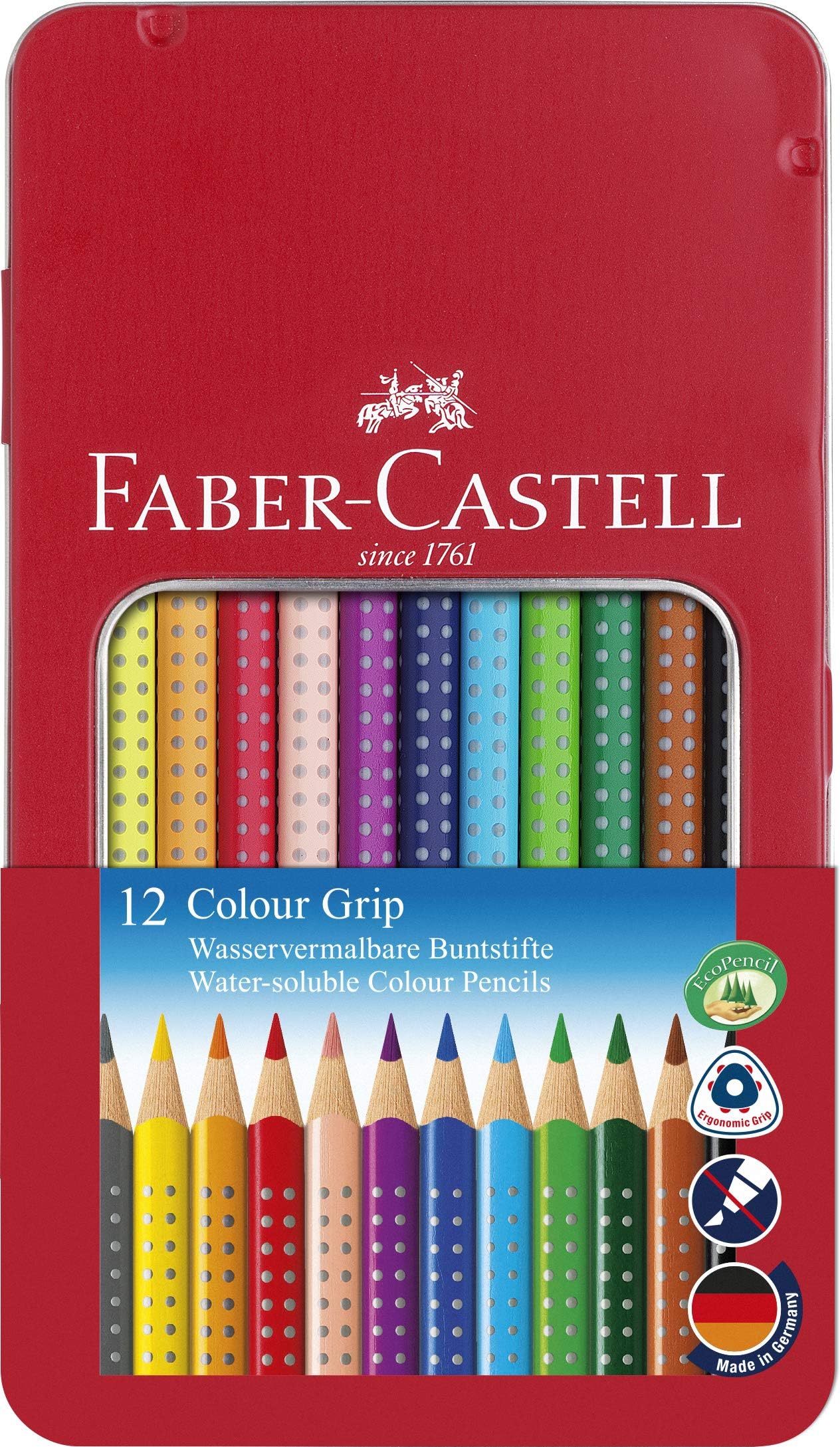 Set Matite Colorate Faber-Castell Colour Grip Happy Zen – 8 Colori + Libro Da Colorare - 2