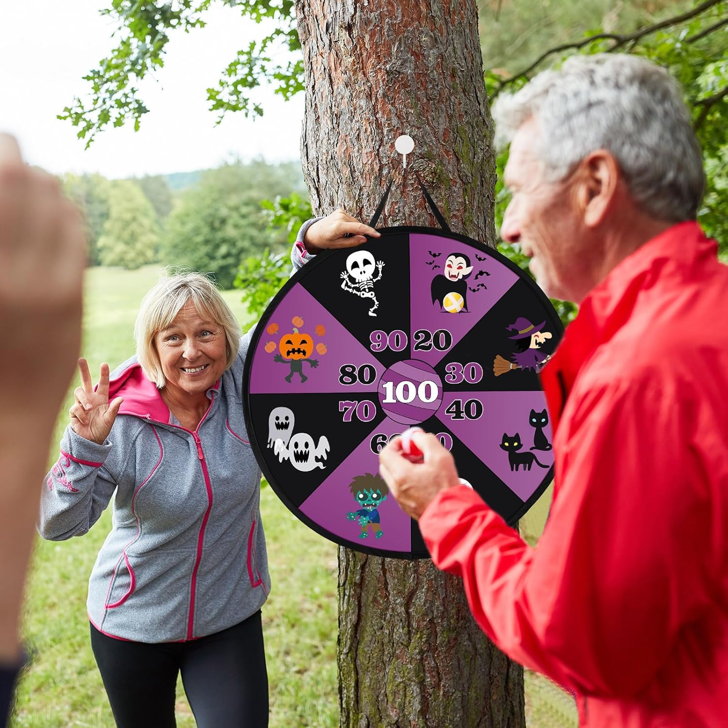 HyDren 58 Pcs Toss Set Knock Down Can Bean Toss Bag Plastic Cones Ring for Adults Indoor Outdoor Yard Lawn Party Favors Supplies