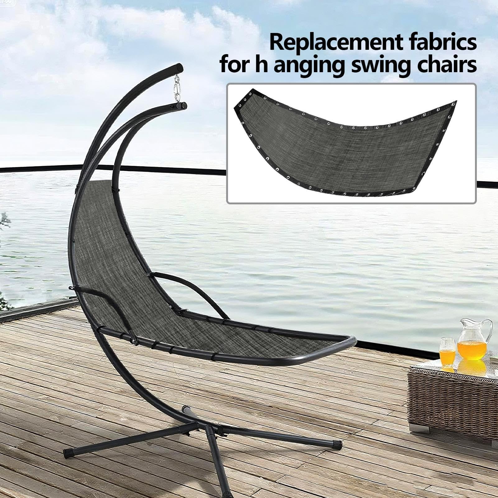 Ersatz-Schwingstoff, Heavy Duty Hängematte, Sitzbezug, Outdoor, Patio, Swing Chair Stoff, perfekt für Garten, , Camping, Hof, Farm, Backyard, Home Seating, Bench Zubehör