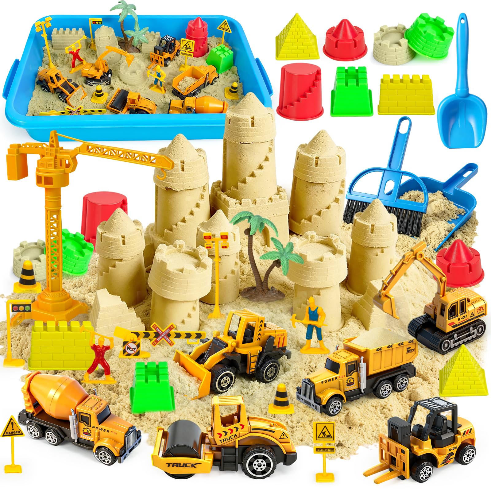 Amazon.com: Tcvents Sensory Bin, Toddlers Construction Sensory