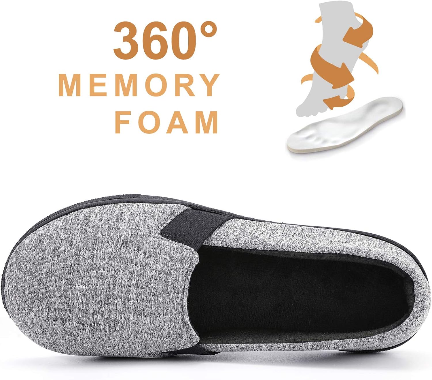 RockDove Women's Flex-Fit Closed Back with 360-Degree Memory Foam