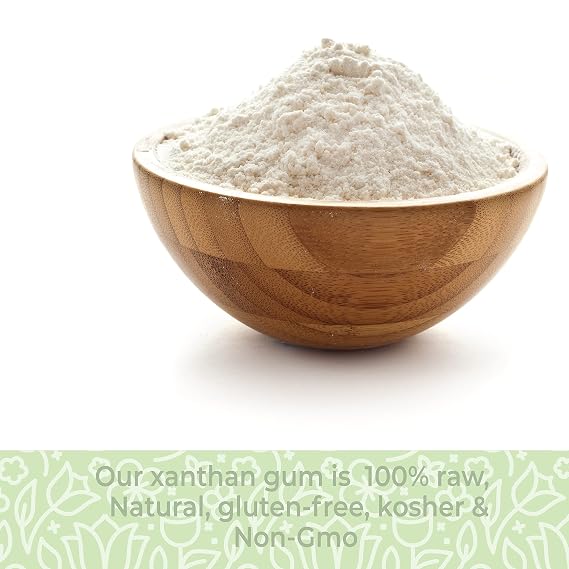 Herbaila Xanthan Gum Powder 8 oz. Xanthan Gum for Baking Keto Friendly, Xanthan Gum Gluten Free Sauce Thickener, Gluten Free and Keto Baking and Cooking, Non GMO, 8 Ounces.