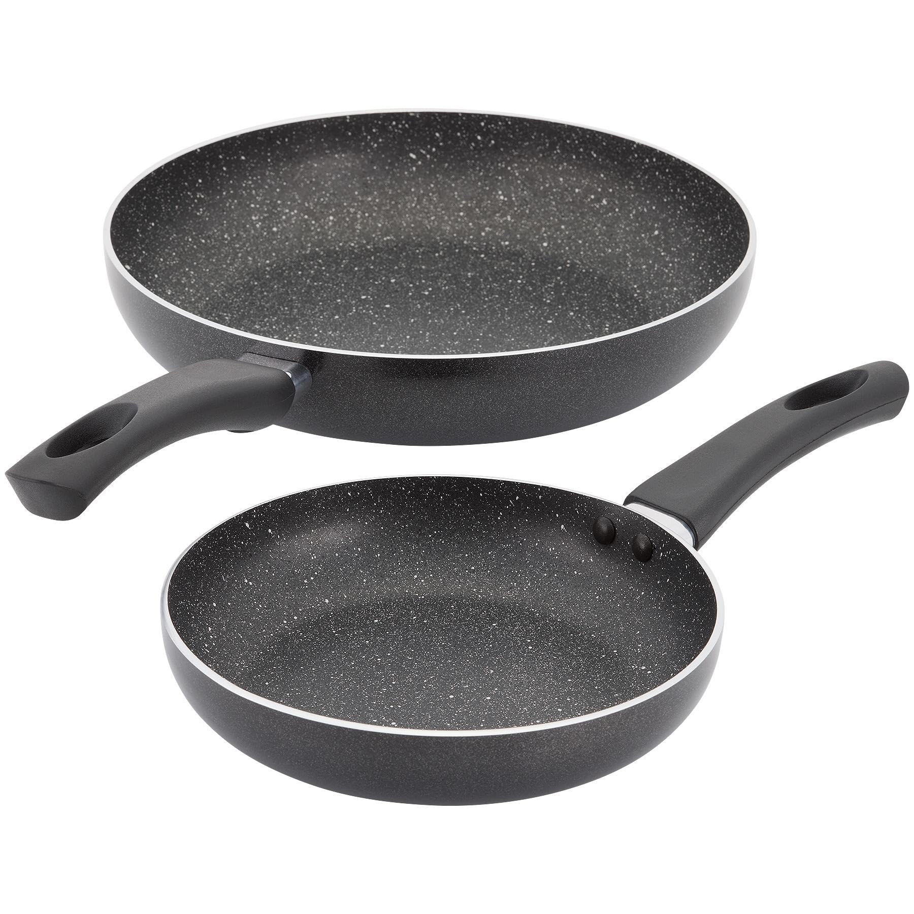 Kaufmann Non Stick Frying Pan Set of Two 20cm and 28cm, Easy Clean Granite Coated with an Aluminium Base, Suitable for All Hob Types Including Induction, PFOA Free โ image 1