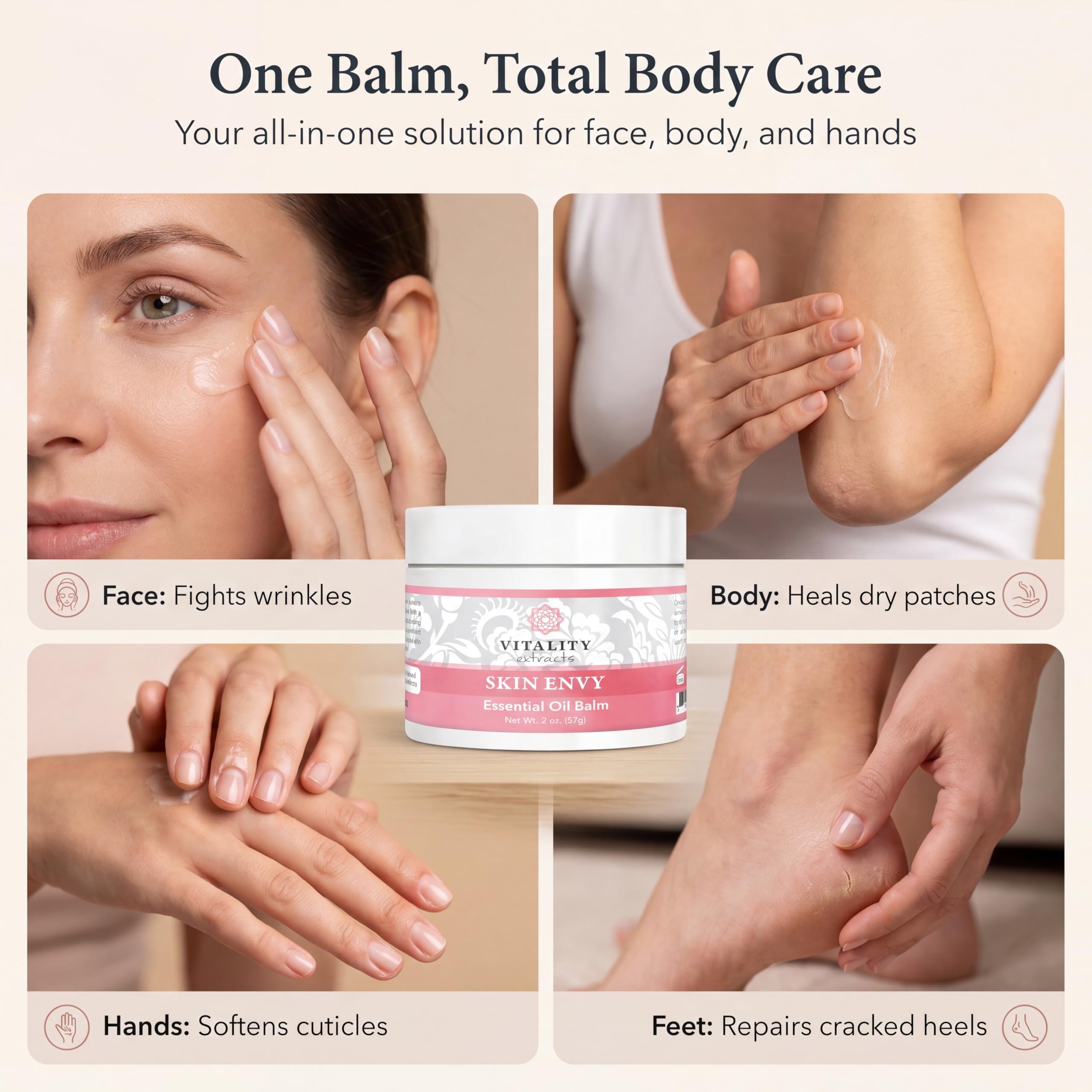 Vitality Extracts Skin Envy Body Balm Moisturizer