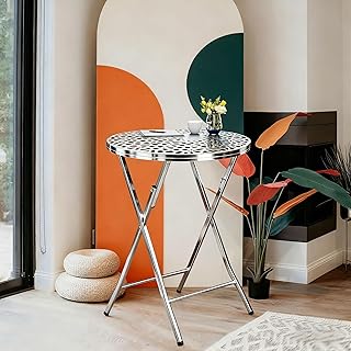 Stainless Steel Round Folding Dining Table