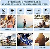 Vista 47 de CLOHOMIN Mangas para brazos, protección solar, mangas de compresión, cubierta de tatuaje para mujeres y hombres, manga deportiva atlética refrescante