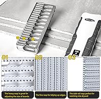 Vista 3 de Escofina para paneles de yeso, Escofina de herramientas para paneles de yeso de 7 pulgadas, herramienta combinada para placas de yeso con dientes