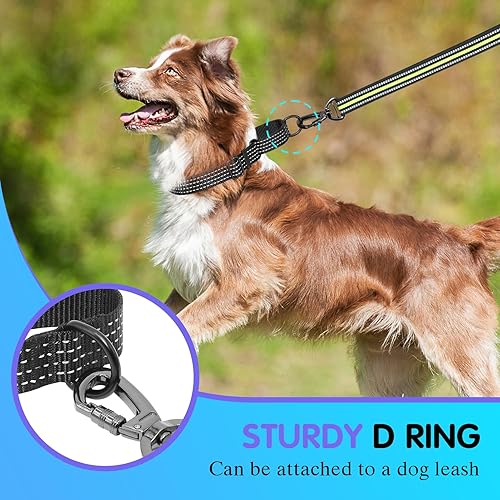 Miniatura 9 de Collar Martingale para perros de entrenamiento, 1 unidad, collares reflectantes ajustables con hebilla, sin tirones, evita que se resbalen para