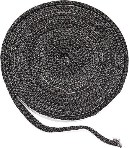 Adviace 1-00-1186258229 Cuerda de junta de fibra de vidrio con autoadhesivo para fundiciones Vermont Defiant 1910, estufas de leña Intrepid I,