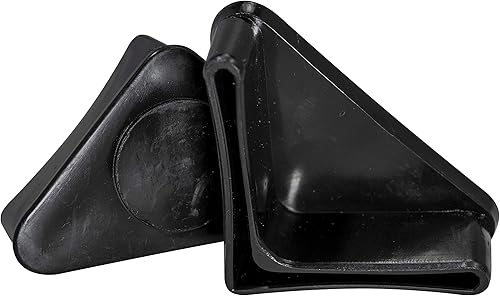 Miniatura 8 de Prescott Plastics Inserto de enchufe de hierro angular de 1.5 pulgadas (paquete de 10), tapa de extremo negra en forma de L para tubos de metal,