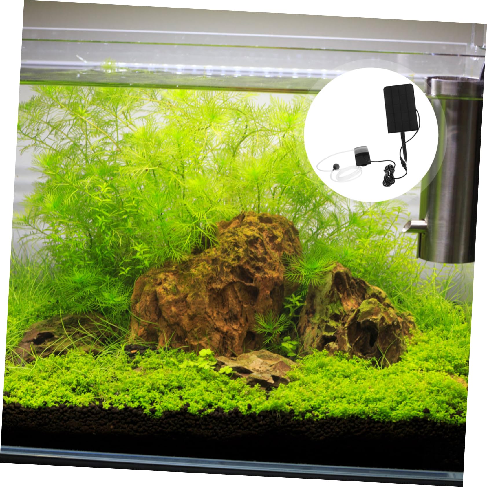 Housoutil Pompe À Solaire Pompe À Air Solaire Ponde De D'Aquarium Aérateurs