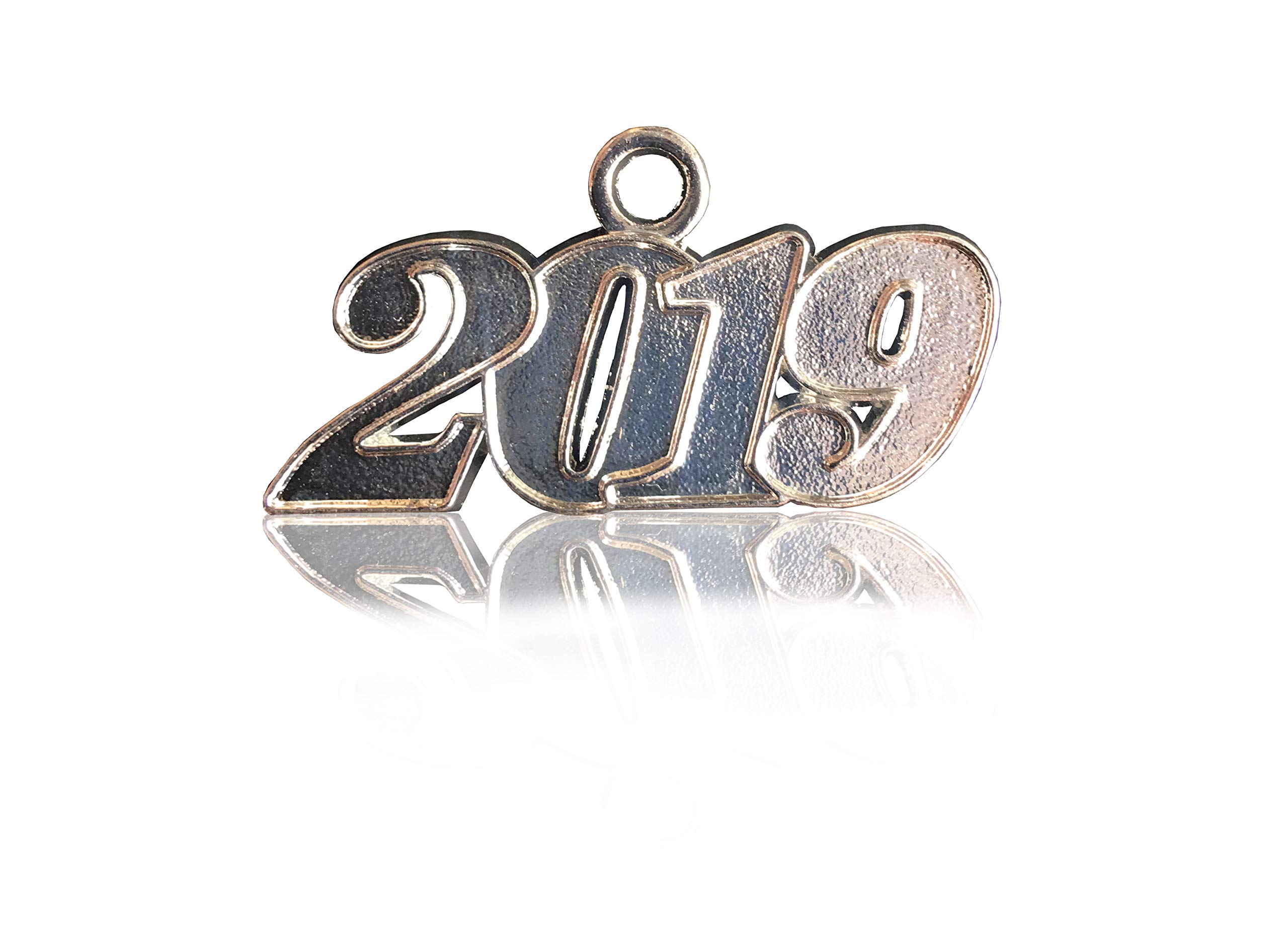 QUNCI Graduation Silver Year Signet 2019 for Graduation Tassel