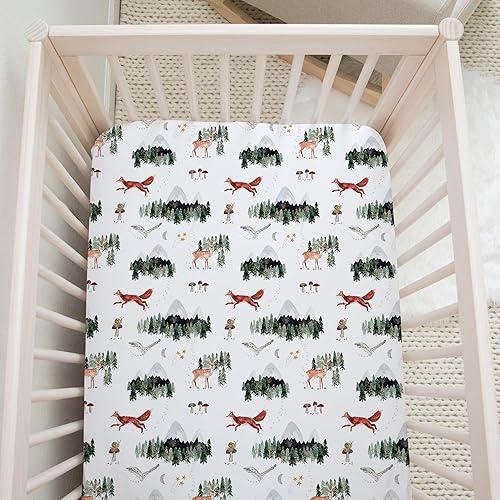 Miniatura 68 de Funda para cambiador de bebé, paquete de 2 unidades para niños, niñas (aeroplanos y nubes de acuarela), sábanas bajeras de primera calidad, funda