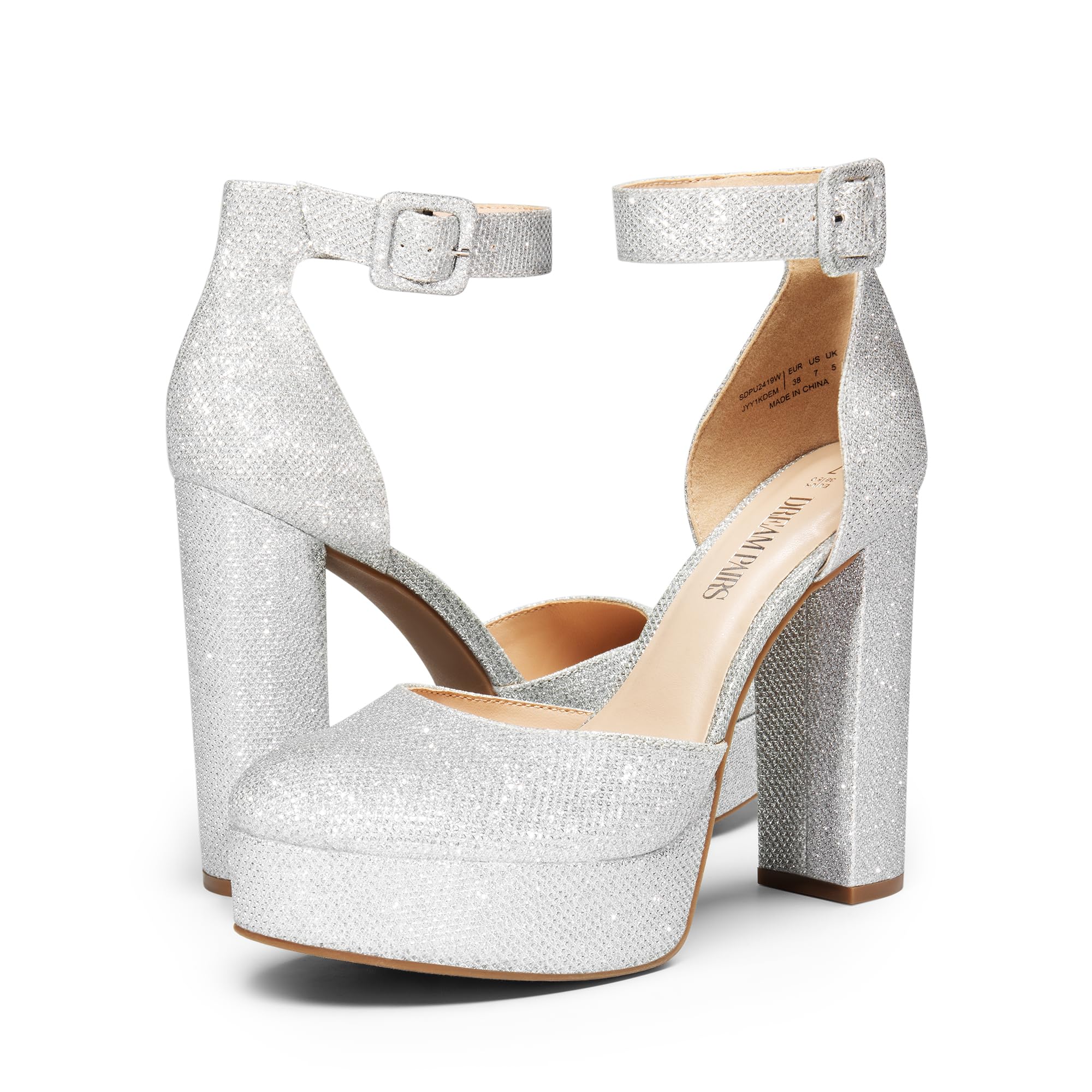 DREAM PAIRS Zapatos de tacón Cerrados para Mujer