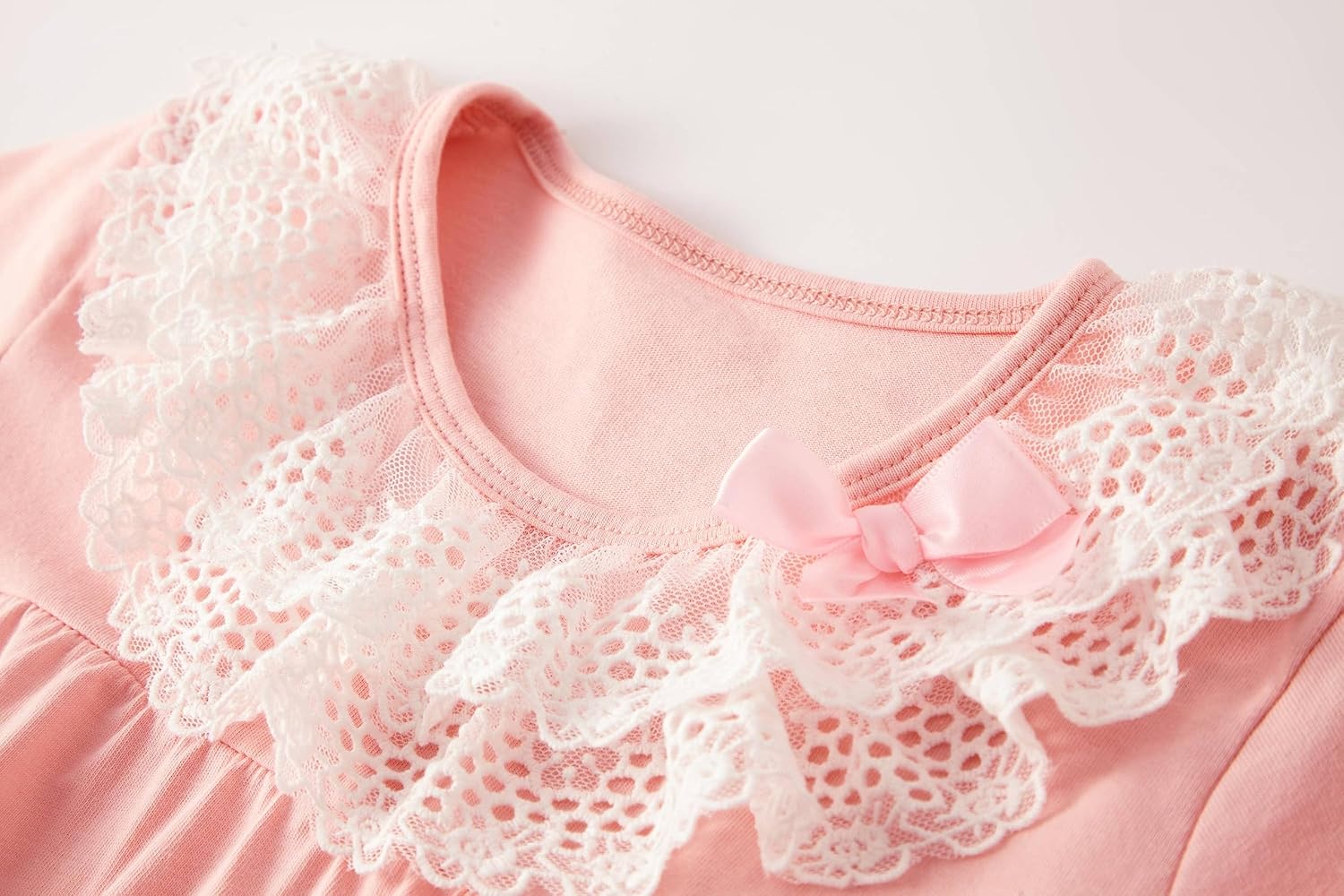 Girls Nightgowns Vintage Princess Night Gown Dress for Toddler Kids Short Sleeve Nightdress 2-Pack 5-12 Years - Image 6