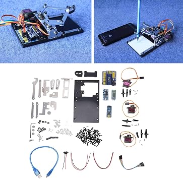 DIY Drawing Robot Kit with Mechanical Arm - Educational Pen Plotter Writing Robot for Classroom Learning & Kids Creative DIY Projects