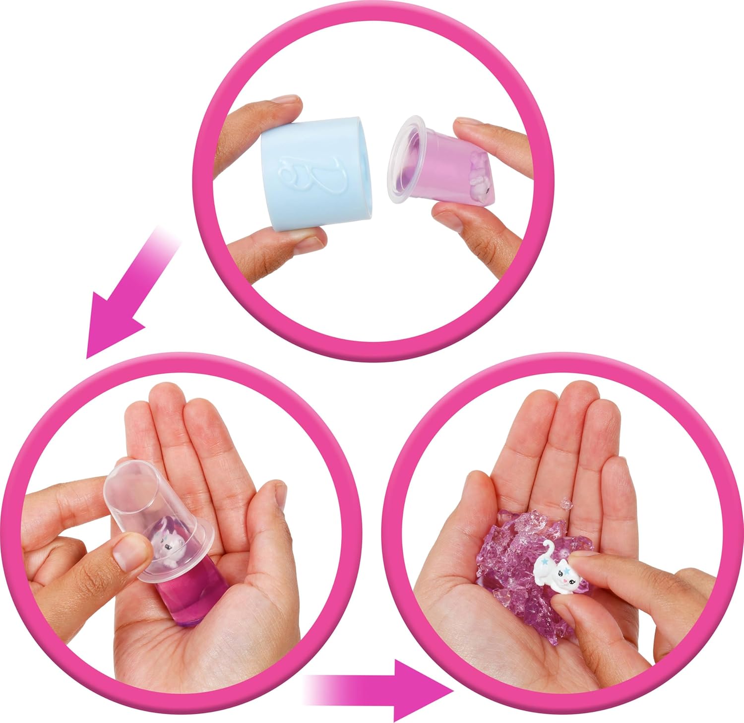 Barbie Party Unboxed Doll & Accessories, Glam Party Series with 10 Surprises Including Color-Change, Purple Sparkle Doll