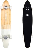Vista 57 de Retrospec Zed Cruiser & Pintail Longboard Skateboard Complete – Bamboo & Canadian Maple Wood Cruiser con camiones Kingpin reversa
