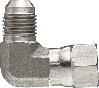 Stainless Steel 6500-06-06#06 Male JIC X #04 Female JIC Swivel 90 Degree