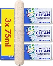 A Hadco 3 Pack Bundle - 3X Oral B Complete Plus Clean & Protect Toothpaste (3X 75ml) Fresh Mint Flavour, Plus a Hadco Toothbrush Travel Case.