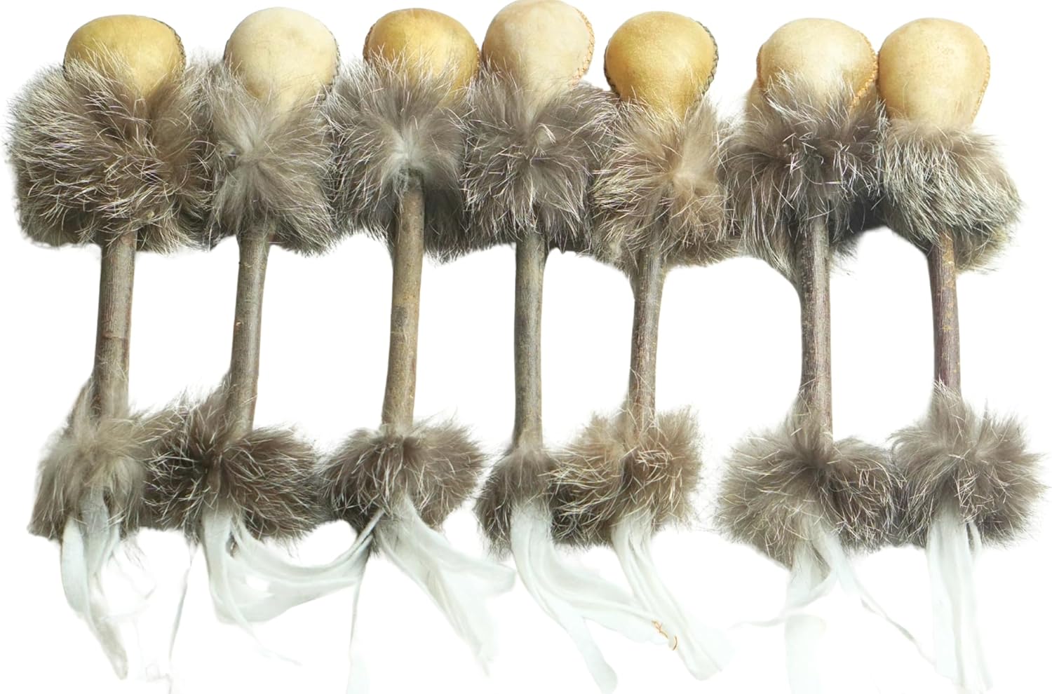 ARAW Shamanic Rawhide Rattle | Premium Wood Handle Hand Drummer | Drumbeater | Handstitched Traditional Percussion Instrument
