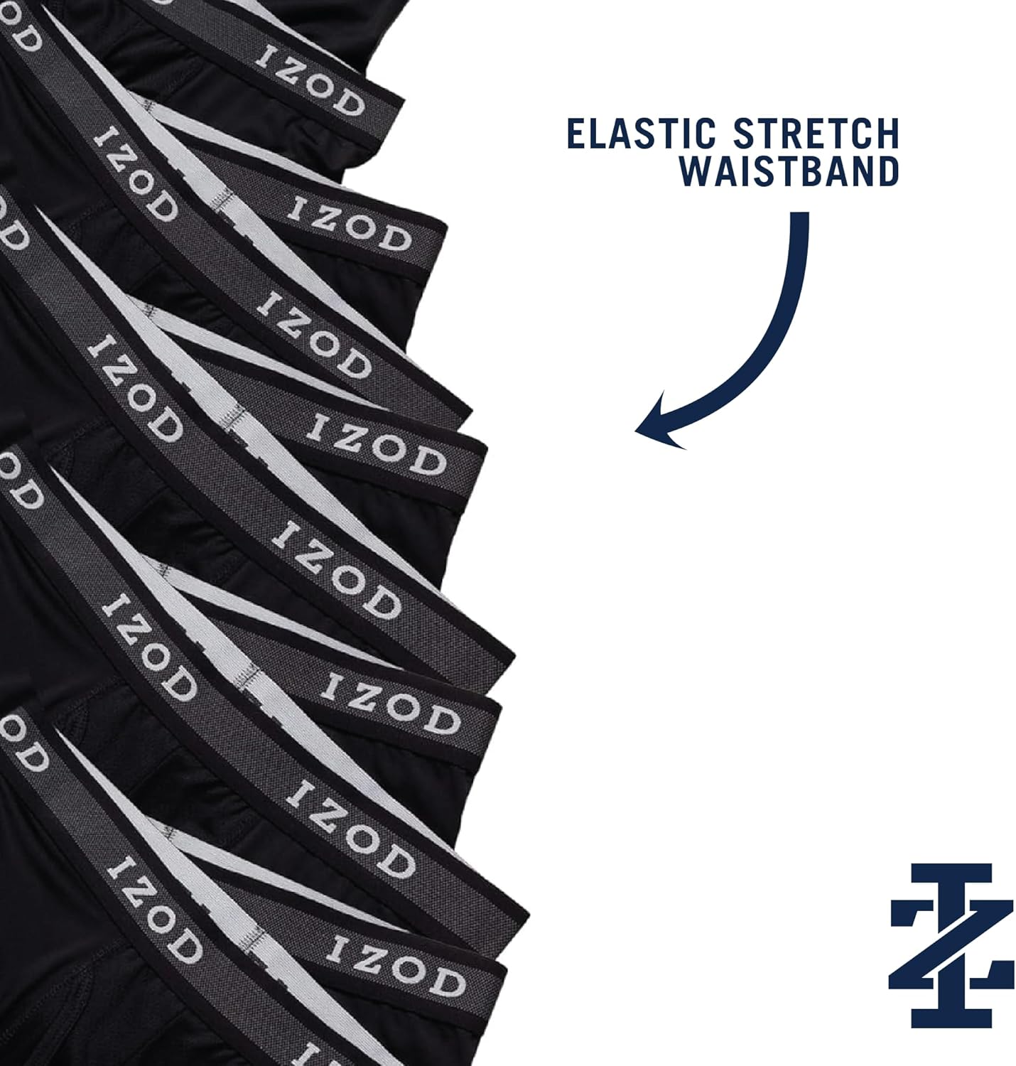 IZOD Mens Boxer Briefs - 10 Pack Stretch Performance Mens Underwear Boxers with Functional Fly Pouch, 6" Inseam (Size: S-XXL) - Image 5