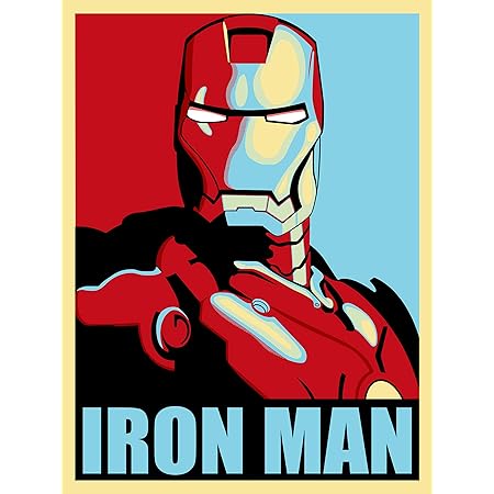 LLp Iron Man Poster Size 18-Inches by 24-Inches Wall Poster Print